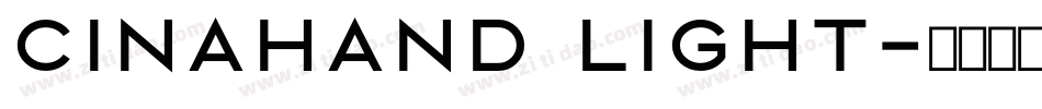 Cinahand Light字体转换